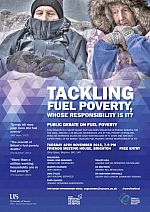 ESRC CIED fuel poverty event poster