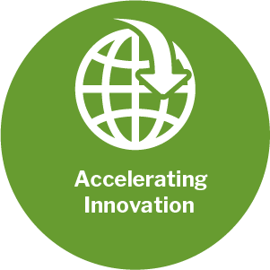 Accelerating innovation theme icon