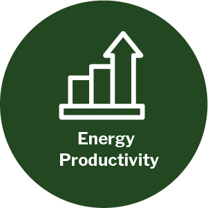 Energy productivity theme icon